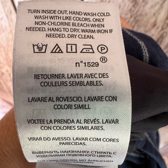 Polo Ralph Lauren Linen Wide Leg Striped Pants Navy Nautical Preppy Size 12 - Picture 10 of 10